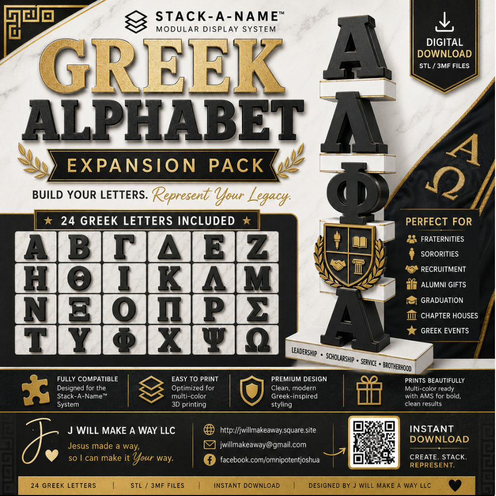 Stack-A-Name Greek Life Bundle (Digital File Only)