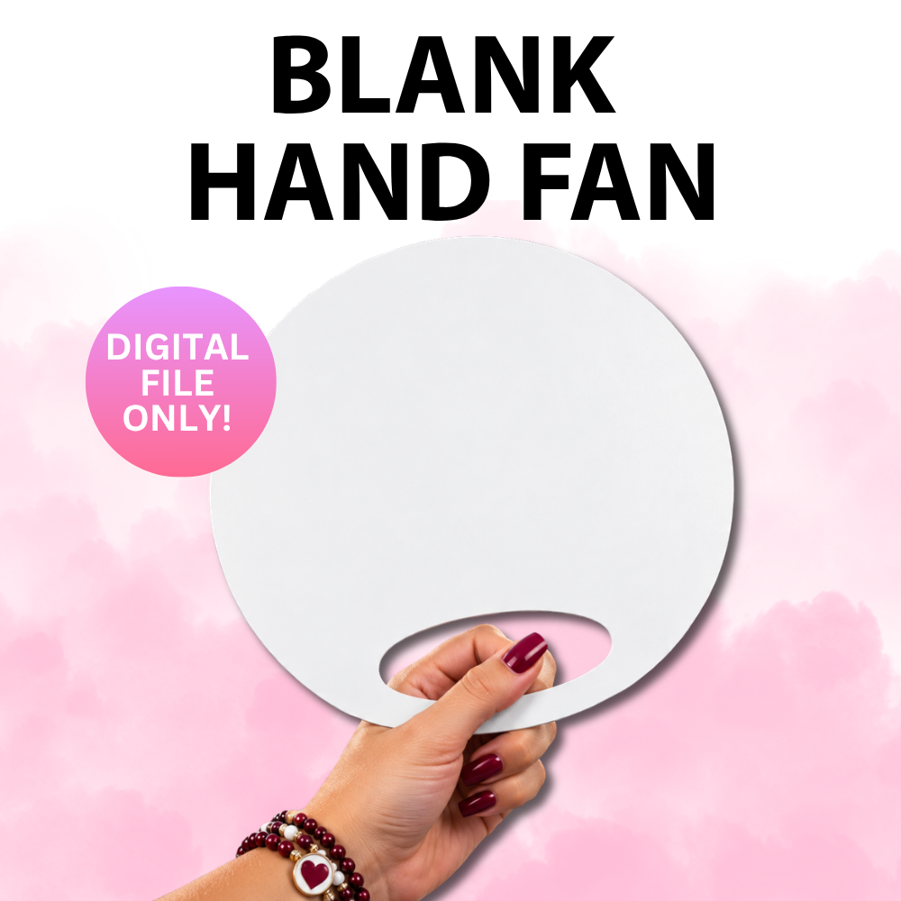 Blank Hand Fan (Digital Files)