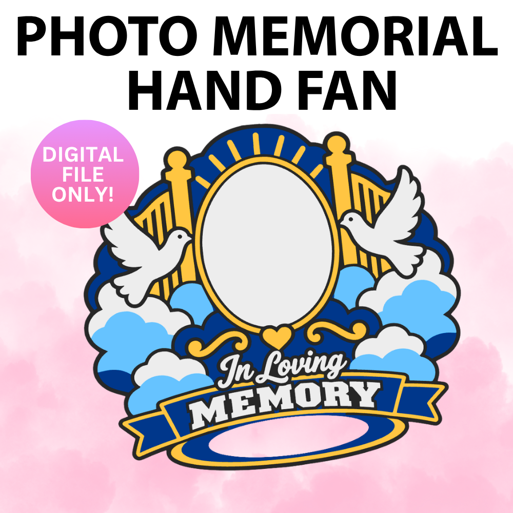 Photo Memorial Hand Fan (Digital File)
