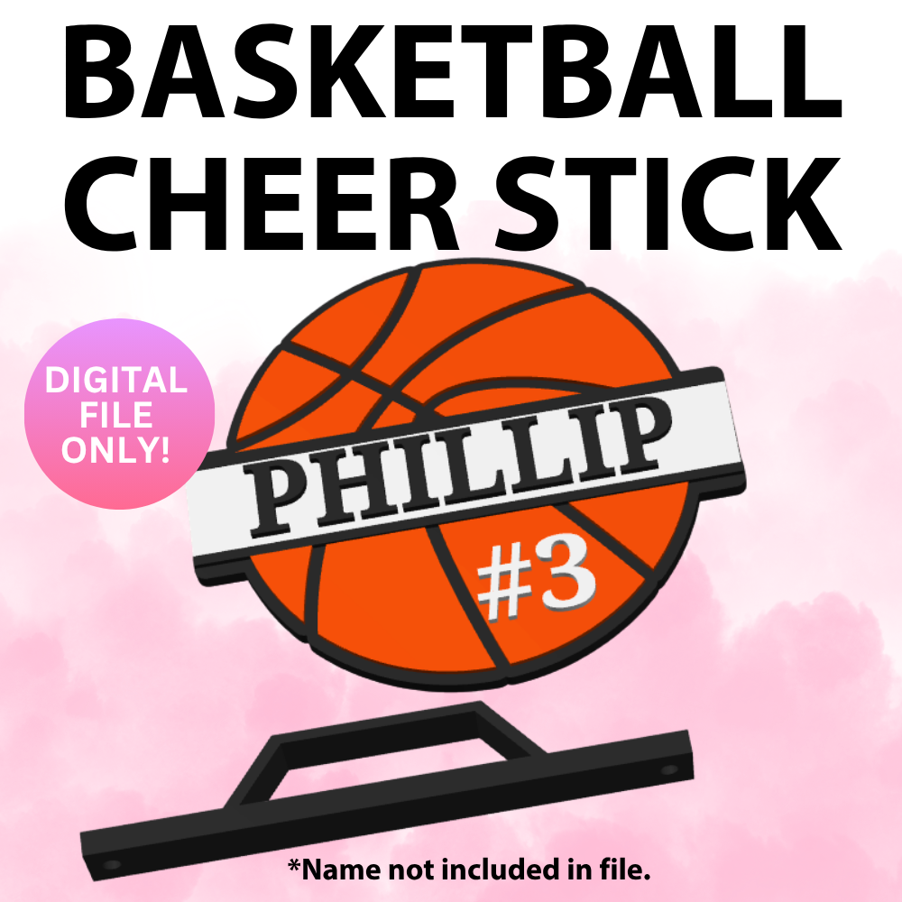Basketball Cheer Stick (Digital File Only)
