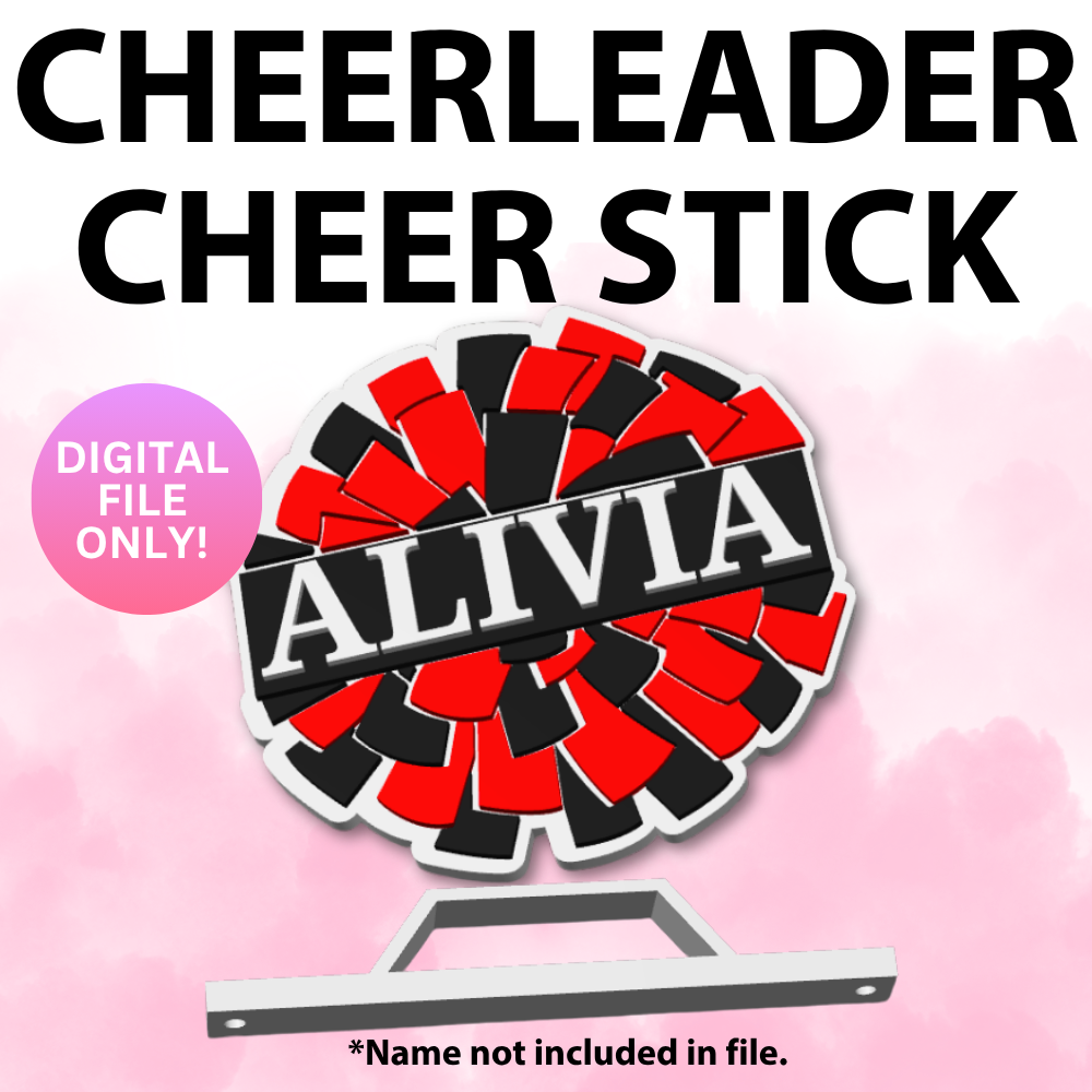 Cheerleader Cheer Stick (Digital File Only)