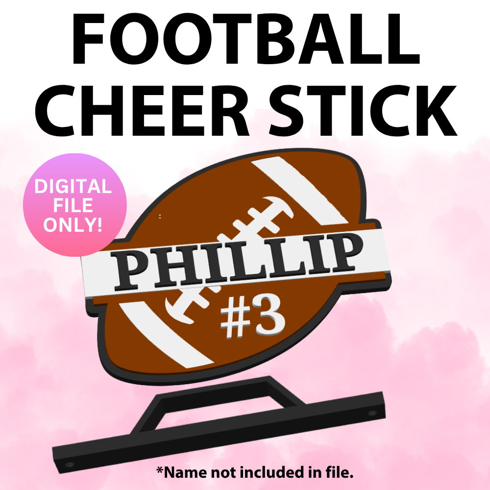 Football Cheer Stick (Digital File Only)