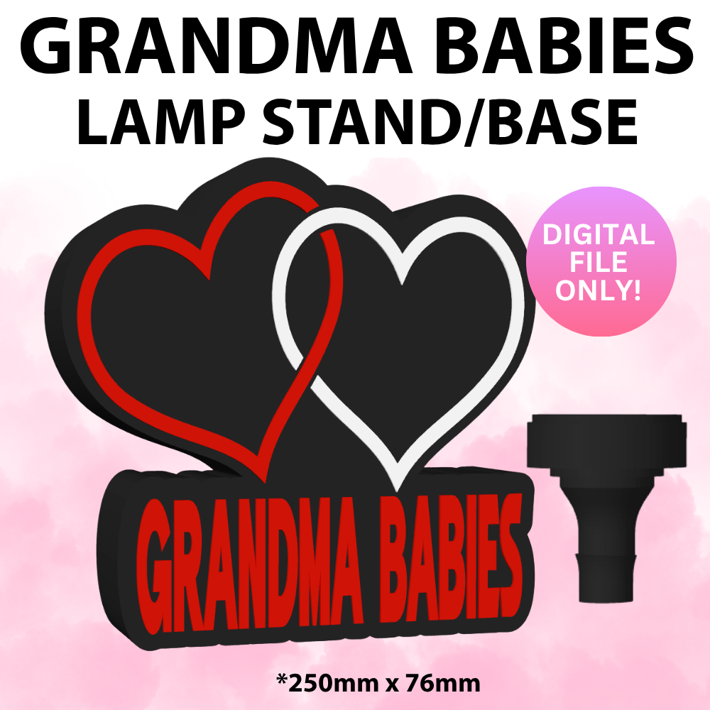 Grandma Babies Lamp Base (Digital File Only)