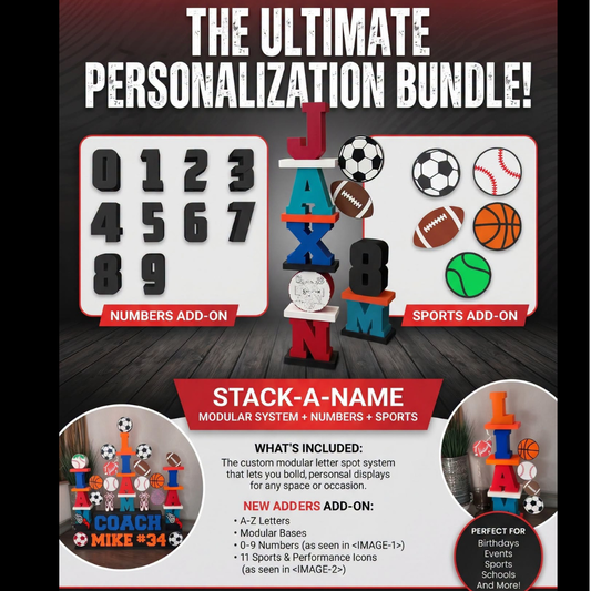 Stack-A-Name Ultimate Event Bundle (Digital File Only)