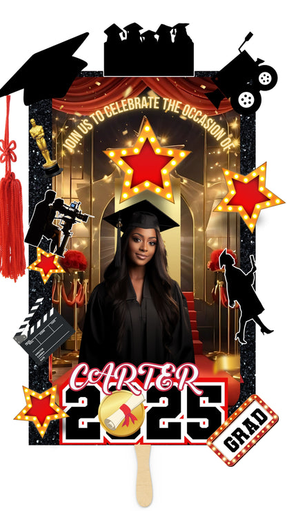 2025 EDITABLE GRAD FANS