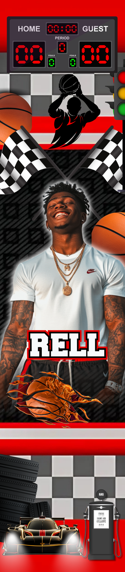 BASKETBALL GOAL EDITABLE