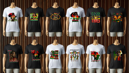 JUNETEENTH SHIRT BUNDLE 36 DESIGNS PNG'S