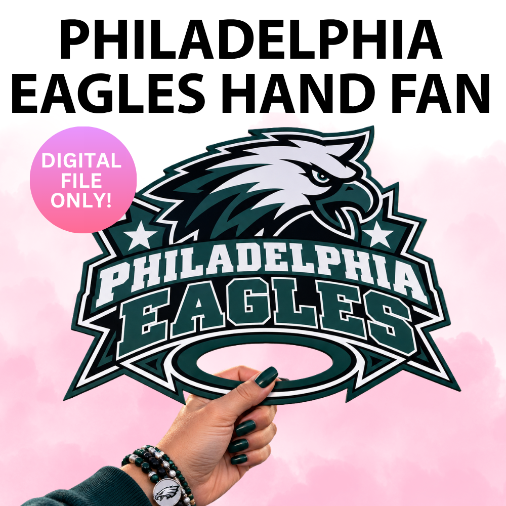 Philadelphia Eagles Hand Fan (Digital File)