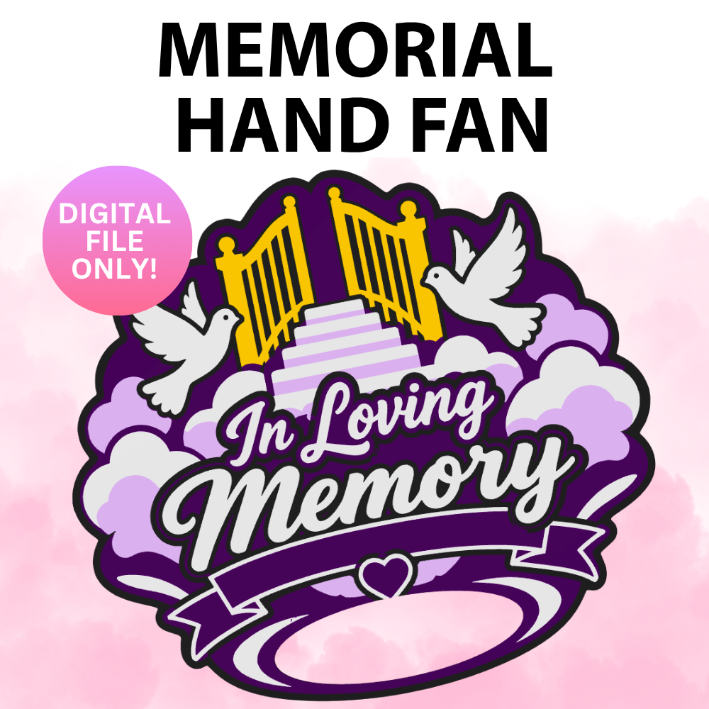 Memorial Hand Fan (Digital File)