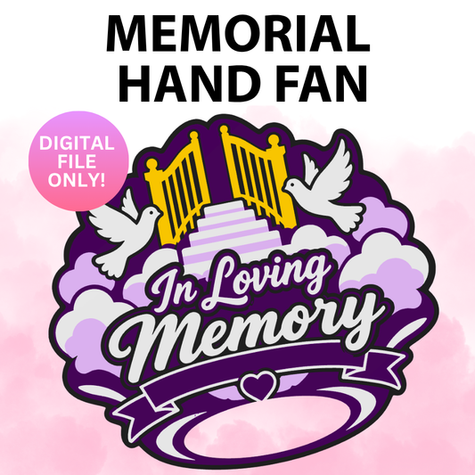 Memorial Hand Fan (Digital File)