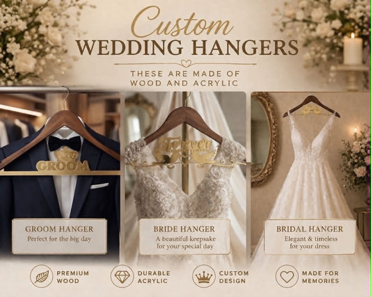 Custom Wedding Hangers
