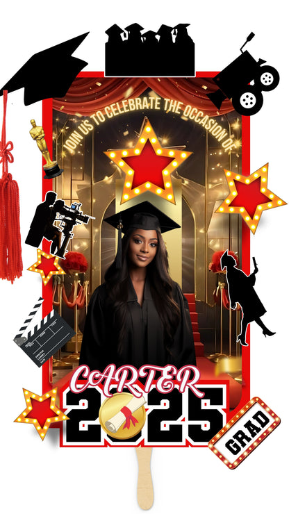 2025 EDITABLE GRAD FANS