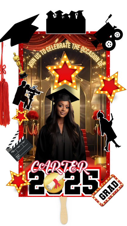 2025 EDITABLE GRAD FANS