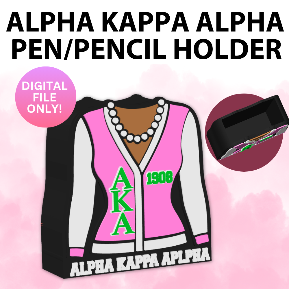 Alpha Kappa Alpha Pen/Pencil Holder (Digital File Only)