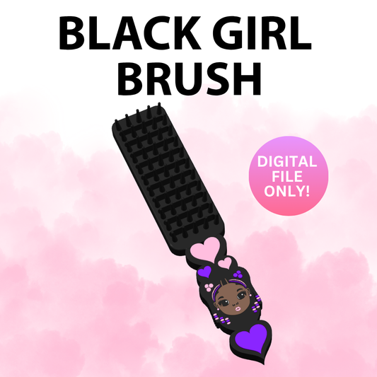 Black Girl Brush (Digital File Only)