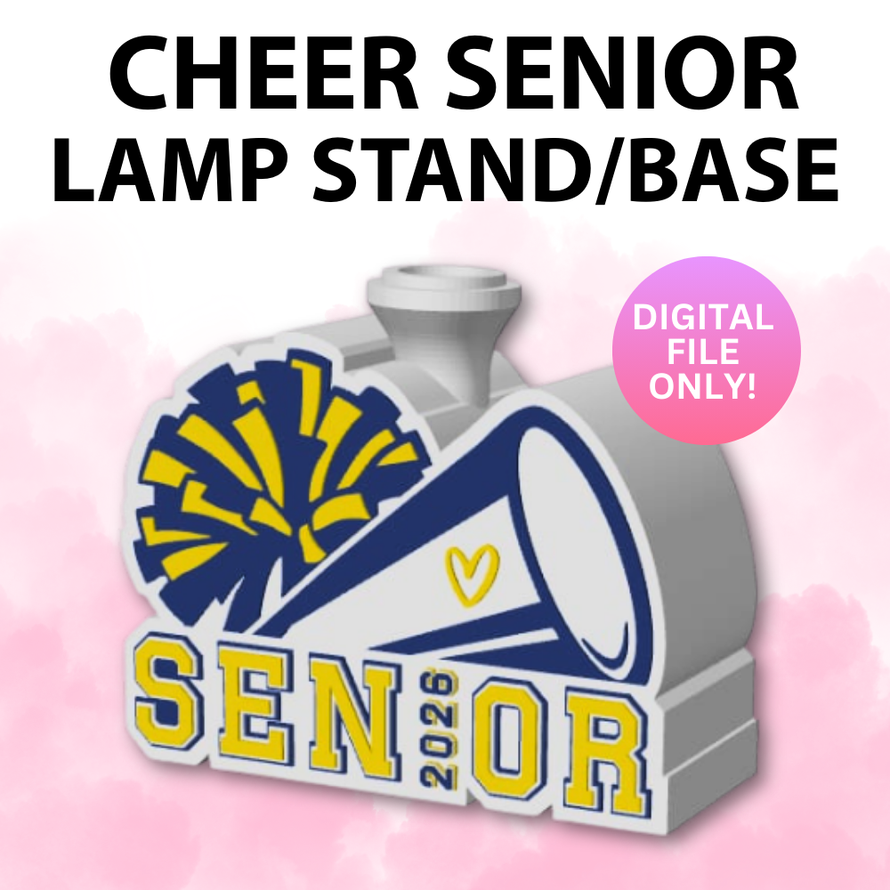 Senior Cheerleader Lamp Base (Digital File Only)