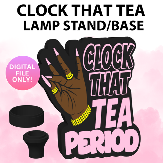 Clock That Tea Lamp Base (Digital File Only)