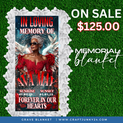 CUSTOM GRAVE BLANKETS