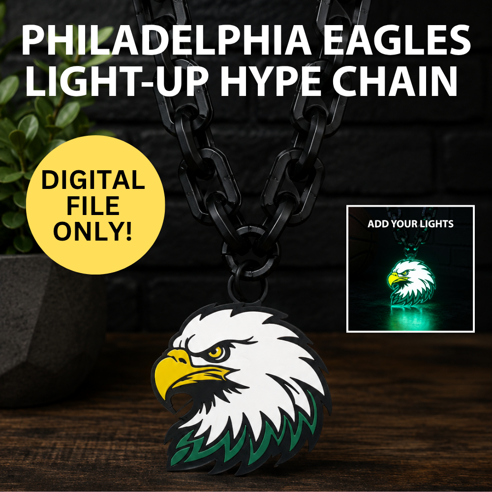 Philadelphia Eagles Light-Up Hype Chain (Digital File)