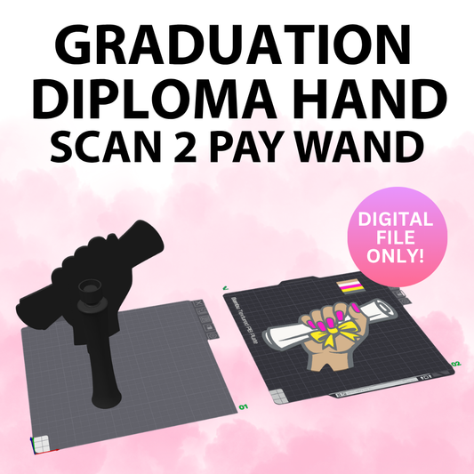 Graduation Diploma Hand Scan 2 Pay Wand (Digital File Only)