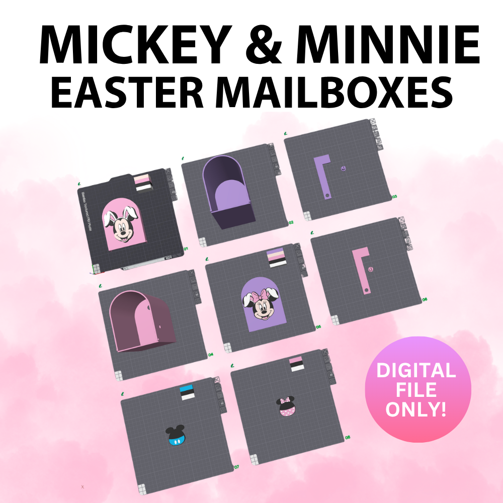 Mickey & Minnie Easter Mailboxes (Digital File Only)