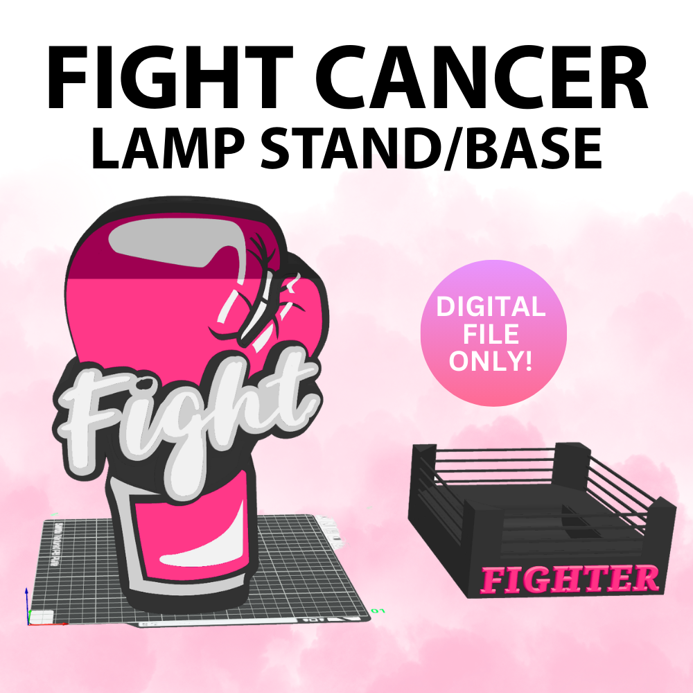 2 BOXING RING CANCER AWARENESS ,DIGITAL FILE ONLY