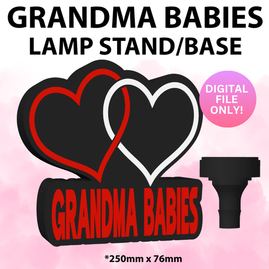 Grandma Babies Lamp Base (Digital File Only)