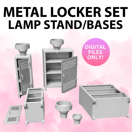 Metal Lockers Lamp Base Set (Digital File Only)