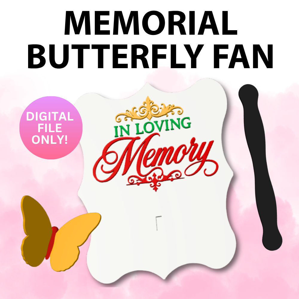 Memorial Butterfly Fan (Digital File Only)