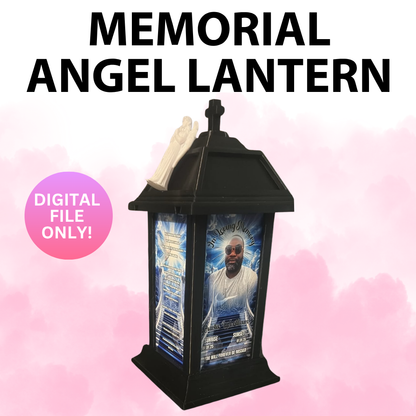 Memorial Lantern with Angel (Digital File Only)