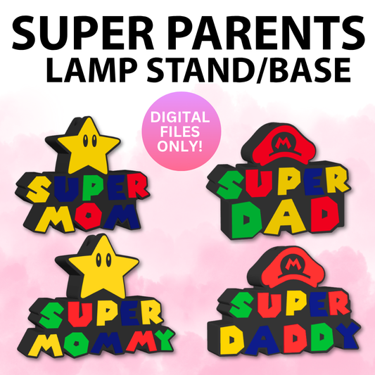 Super Mario Parents Lamp Base (Digital File Only)
