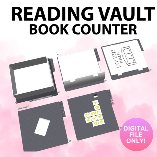 Reading Vault Book Counter Lamp Base (Digital File Only)
