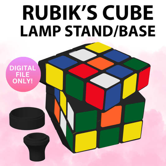 Rubik's Cube Lamp Base (Digital File Only)