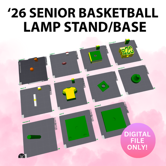 '26 Senior Lamp Base with Basketball Jersey (Digital File Only)