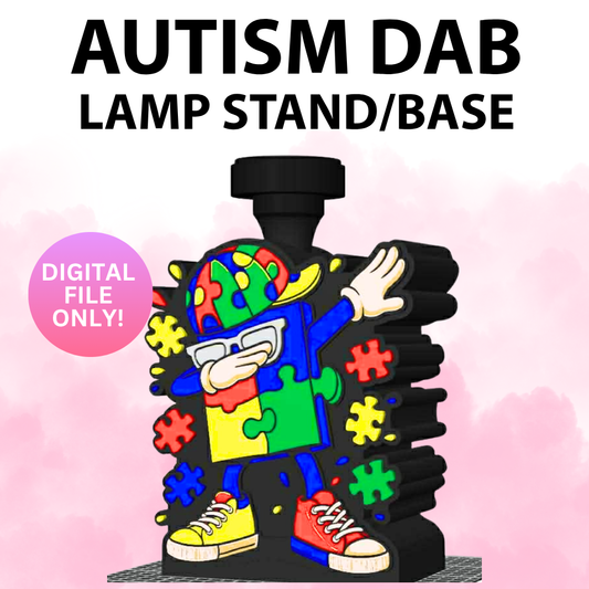 Autism Dab Lamp Base (Digital File Only)