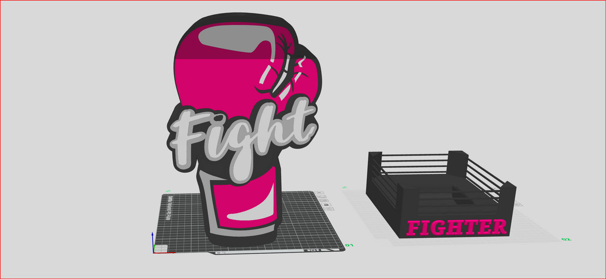 2 BOXING RING CANCER AWARENESS ,DIGITAL FILE ONLY – Craft Junky 24