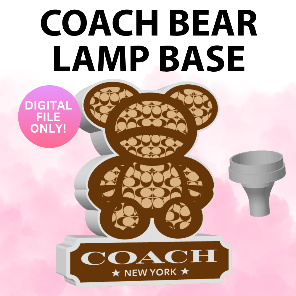 Coach Bear Lamp Base