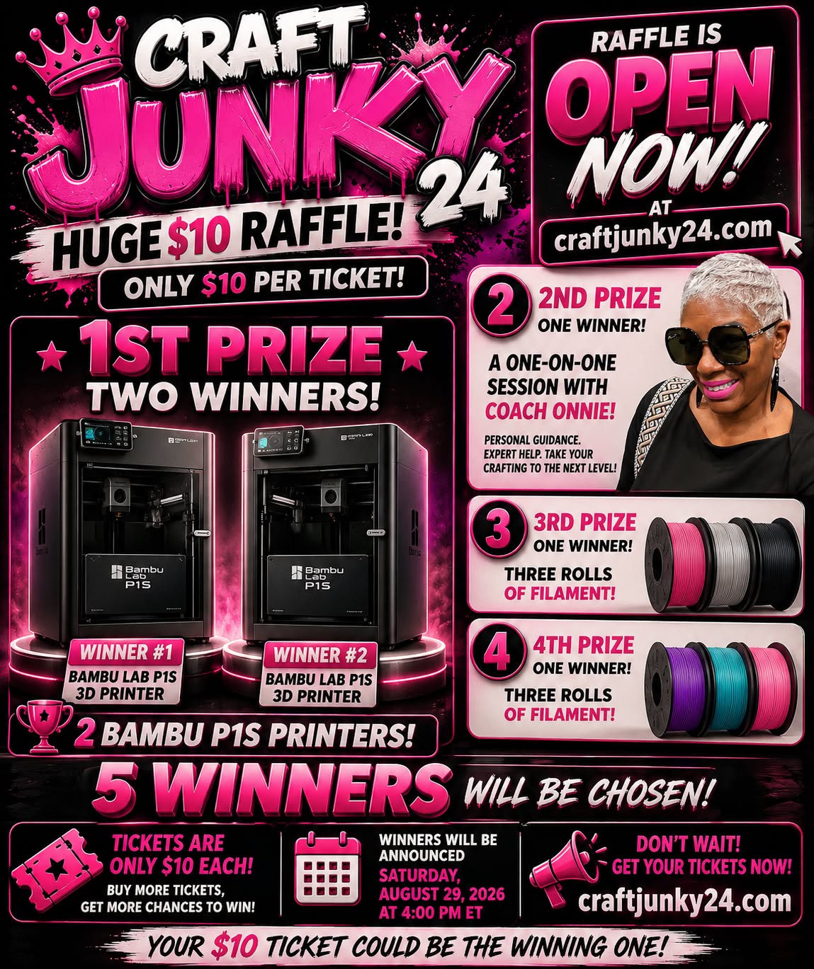 CraftJunky 24 Huge $10 Raffle!
