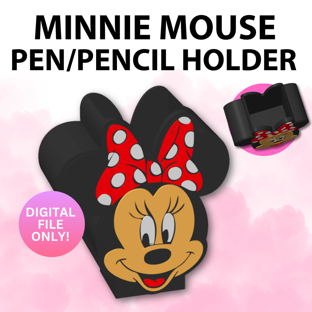 Minnie Mouse Pen Holder (Digital File Only)