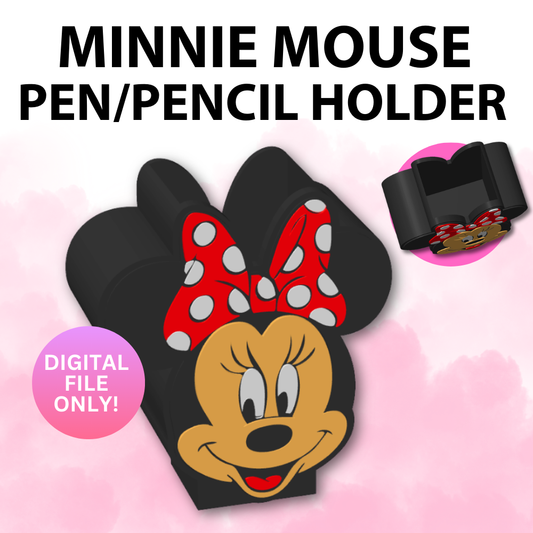 Minnie Mouse Pen Holder (Digital File Only)