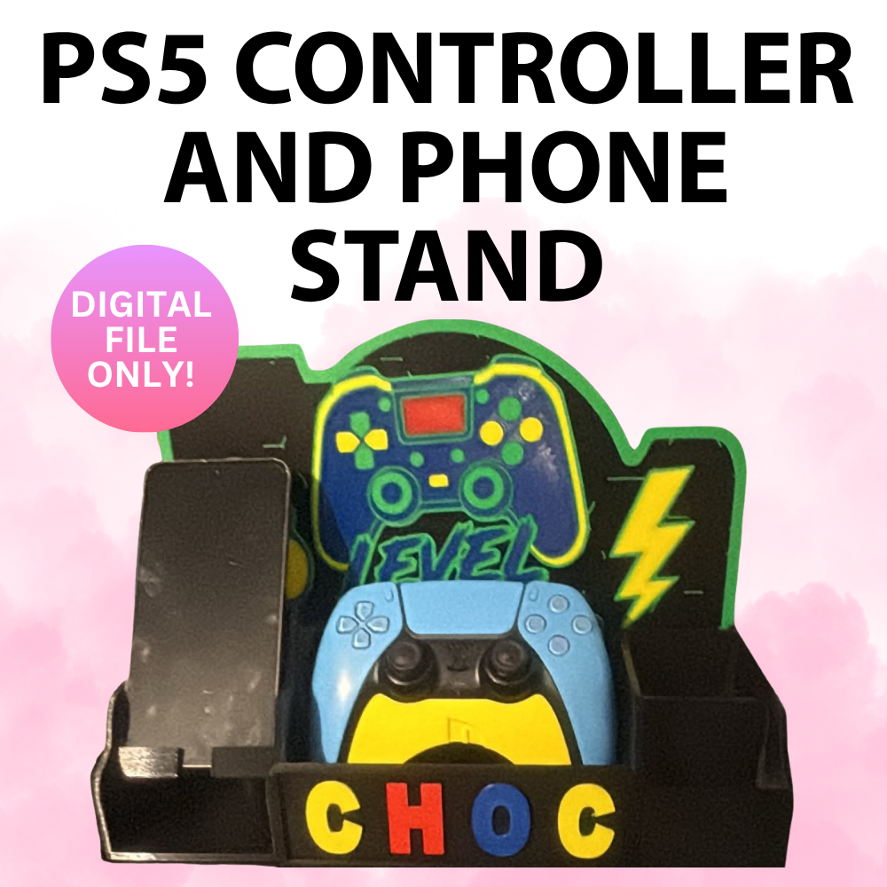 PS5 Controller and Phone Stand (Digital File Only)